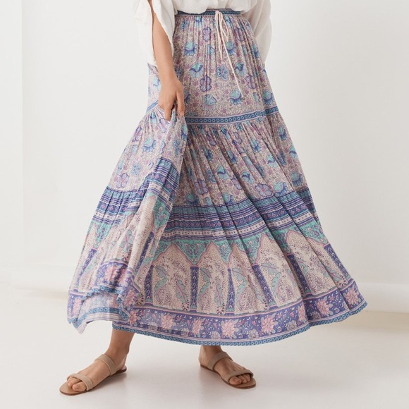 Spell Poinciana Maxi Skirt 